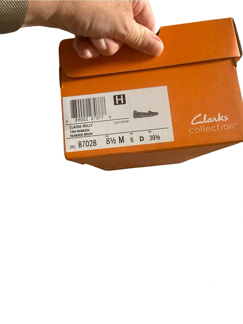 Clarks NIB Elaina Milly Tan Nubuck Loafers size 8.5